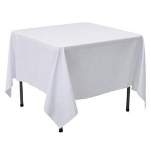 Table haute rectangulaire avec nappe simple 120 cm x 80 cm