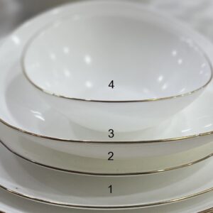 Serie 4 assiettes diner