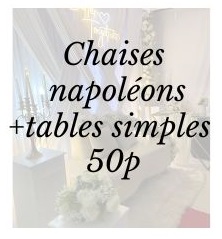Pack napoléon + tables simple 50 p