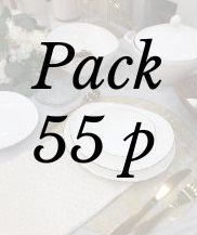 Pack dîner 55 p