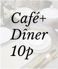 Pack café + dîner 10 p
