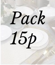 Pack dîner 15 p