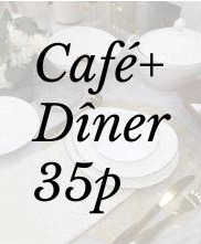 Pack café + dîner 35 p