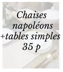 Pack napoléon + tables simple 35 p