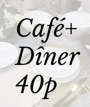 Pack café + dîner 40 p