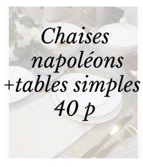 Pack napoléon + tables simple 40 p