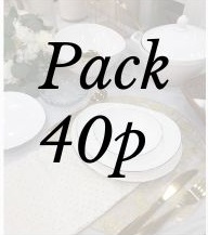 Pack dîner 40 p