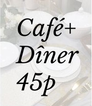 Pack café + dîner 45 p