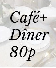Pack café + dîner 80 p