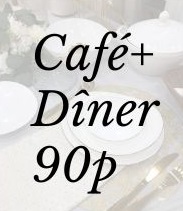 Pack café + dîner 90 p