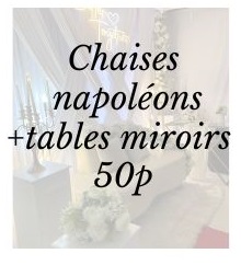 Pack napoléon + tables miroirs 50 p