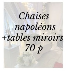 Pack napoléon + tables miroirs 70 p